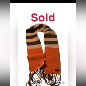 Coach Wool Color Block Scarf For Women
